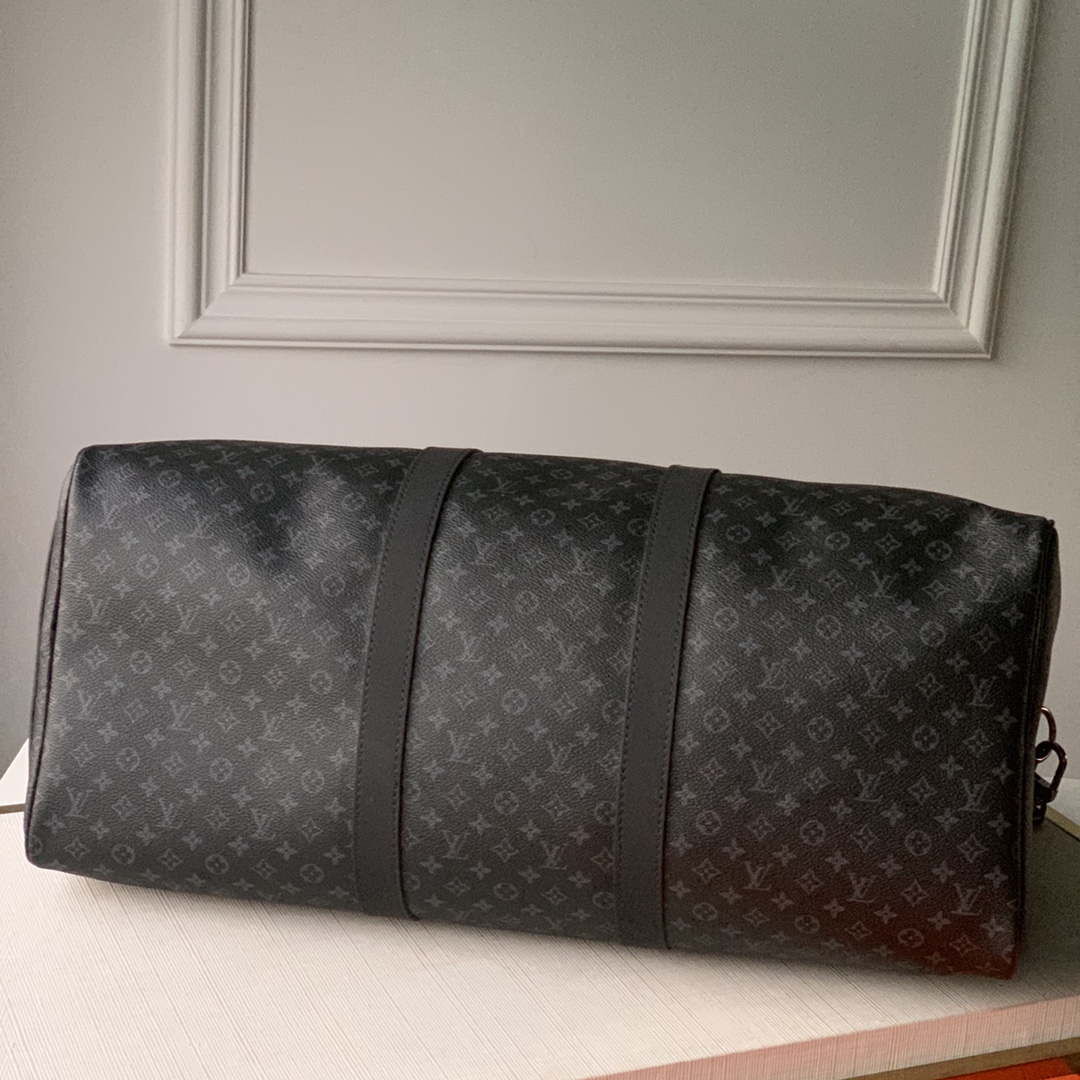 M56856黑花  顶级原单 KEEPALL BANDOULIERE 旅行袋Patchwork 拼贴主题