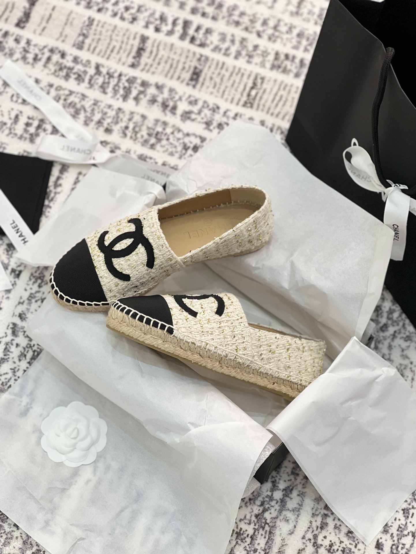  Chane* 春季  Espadrilles 渔夫鞋 小香经典版型  HK海港城 广州太古汇