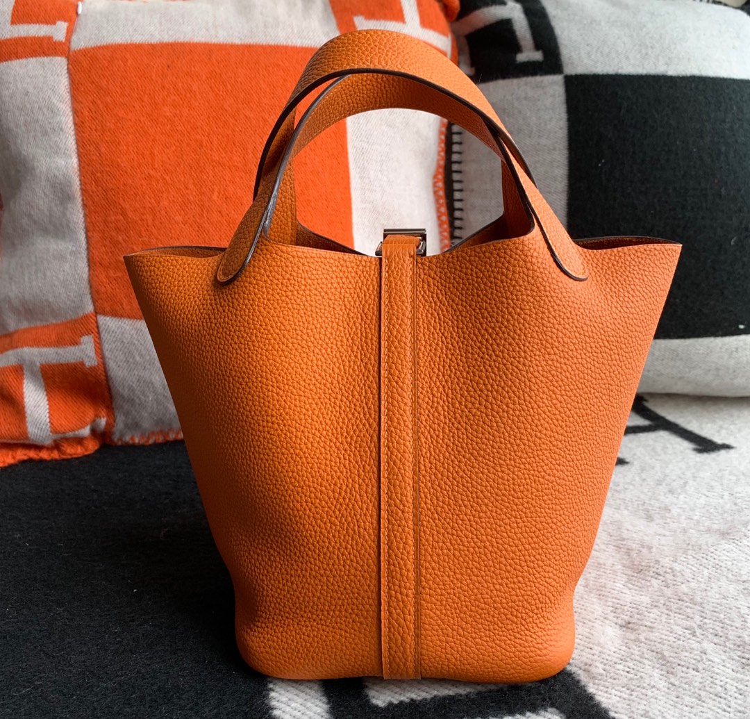 菜篮子 togo皮 手工制作 小号18cm 大号22cm